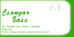 csongor bass business card